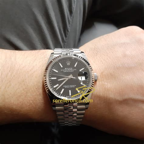 rolex bracciale nero